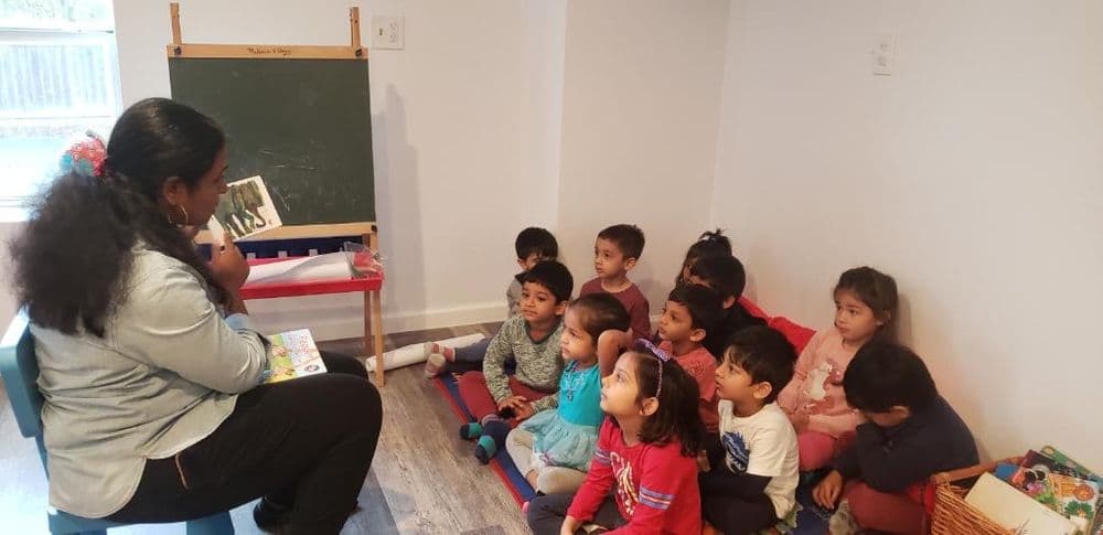 Learning House Preschool summer program classroom activity in Round Rock